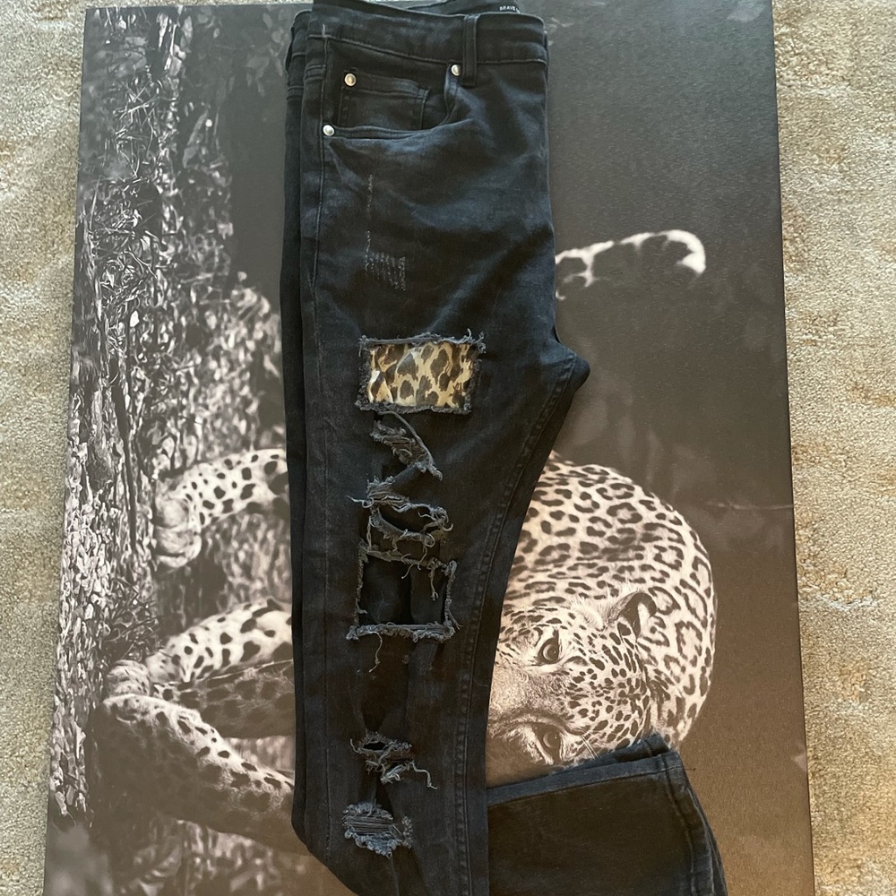 MENS BRAVE SOUL ‘WILD LIFE’ SUPER SKINNY JEAN